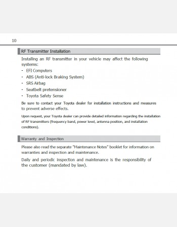toyota spade 2018-2019 owners manual in english
